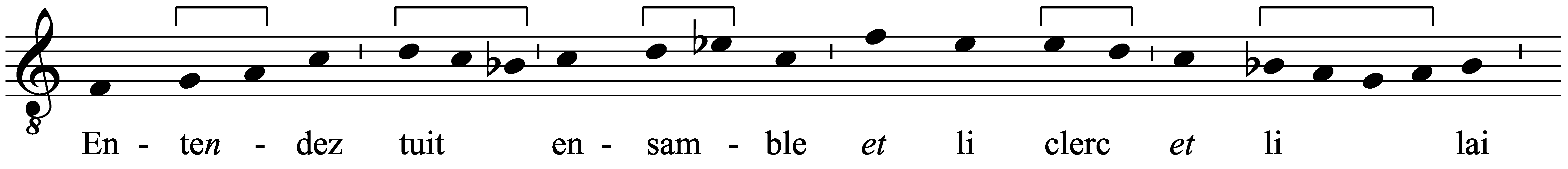 Work musical notation